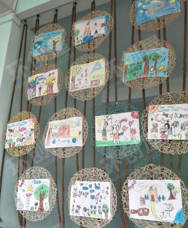 幼儿园户外走廊栏杆装饰图片