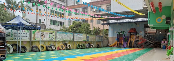 幼儿园户外新学期环创图片
