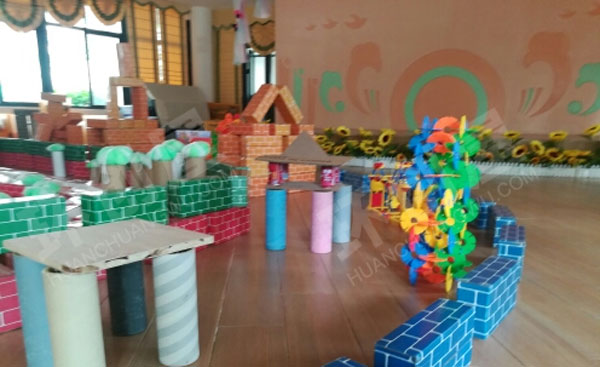 幼儿园建构区结构游戏我心目中的小学图片