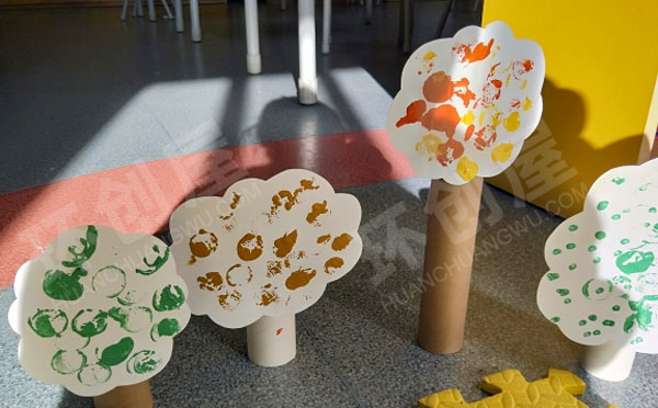 幼儿园建构区废物利用水果乐园图片