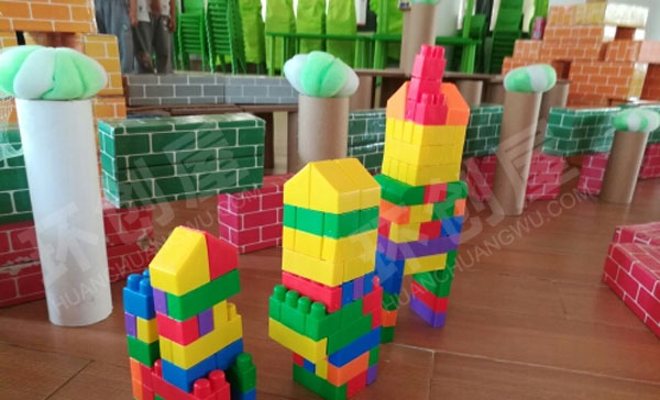 幼儿园建构区结构游戏我心目中的小学图片