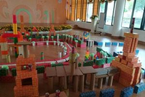 幼儿园建构区结构游戏我心目中的小学图片9张