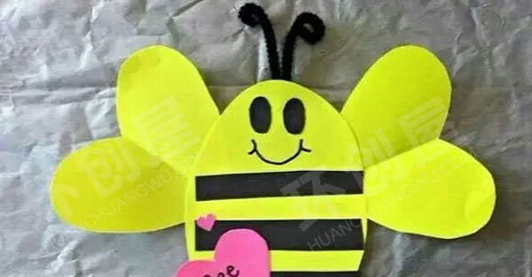 幼儿园美工区卡通卡纸手工作品图片