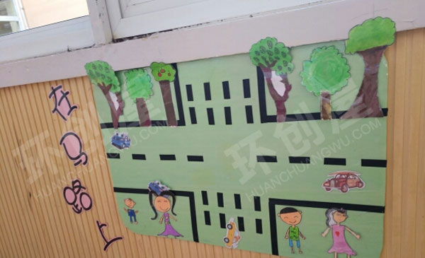 幼儿园益智区墙面手工自制教玩具图片