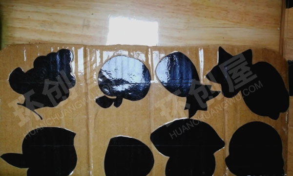 幼儿园益智区自制玩具水果影子配对图片