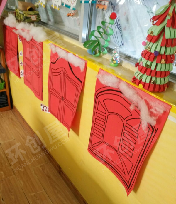 幼儿园益智区墙面手工自制教玩具图片