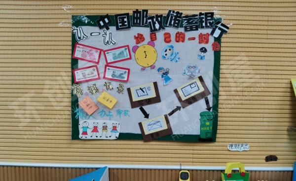 幼儿园角色游戏中国邮政储蓄银行环创图片