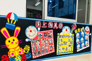 幼儿园多啦a梦风格我上幼儿园主题墙图片4张