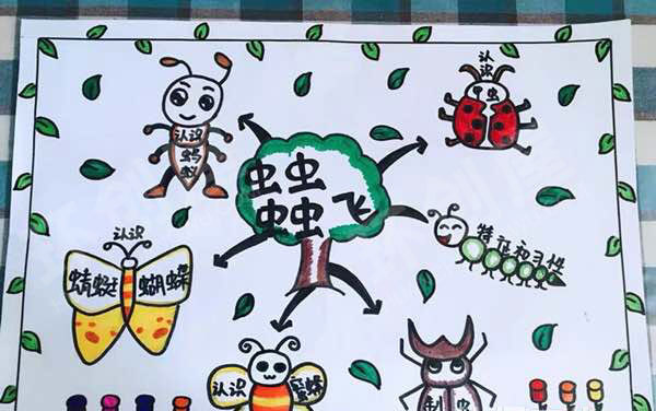 幼儿园有趣的昆虫虫虫飞墙面布置图片