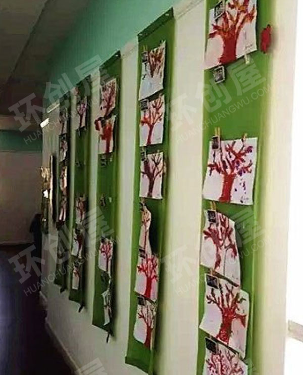 幼儿园多种多样的作品展示吊饰图片