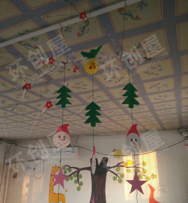 幼儿园冬季圣诞节吊挂饰图片