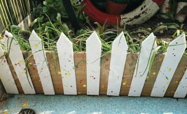 幼儿园封闭走廊合理利用下的植物角图片