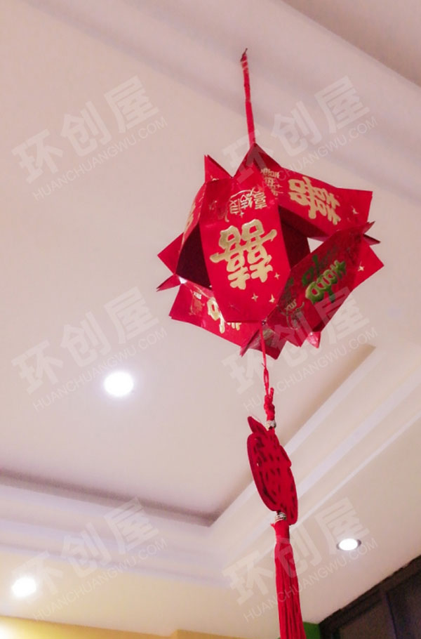 幼儿园走廊红包制作手工灯笼吊饰图片