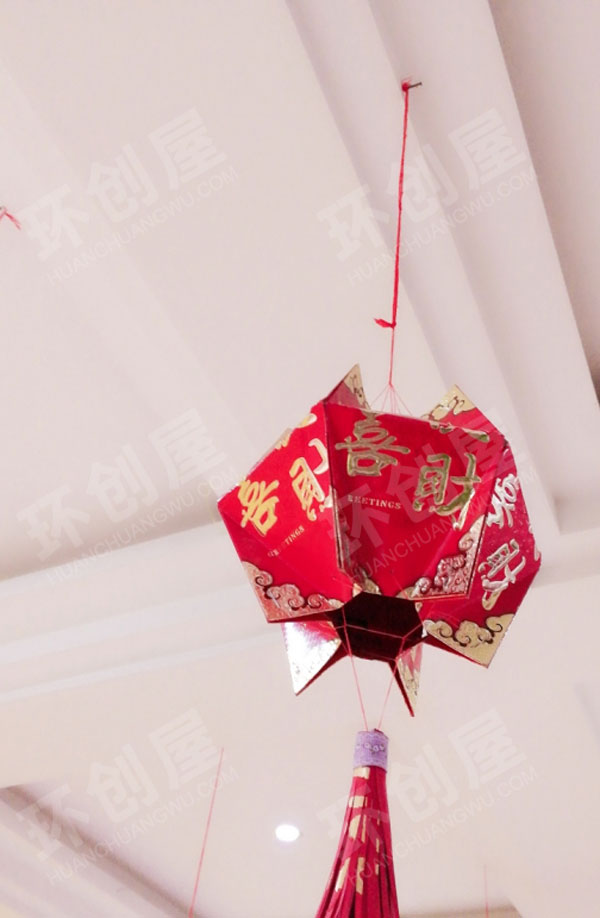 幼儿园走廊红包制作手工灯笼吊饰图片