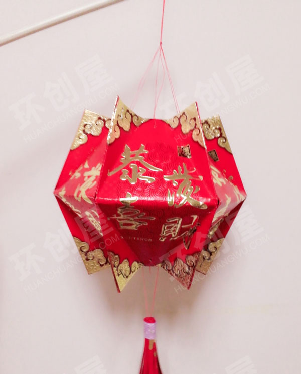 幼儿园走廊红包制作手工灯笼吊饰图片