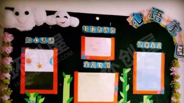 幼儿园卡通好看家园联系栏图片