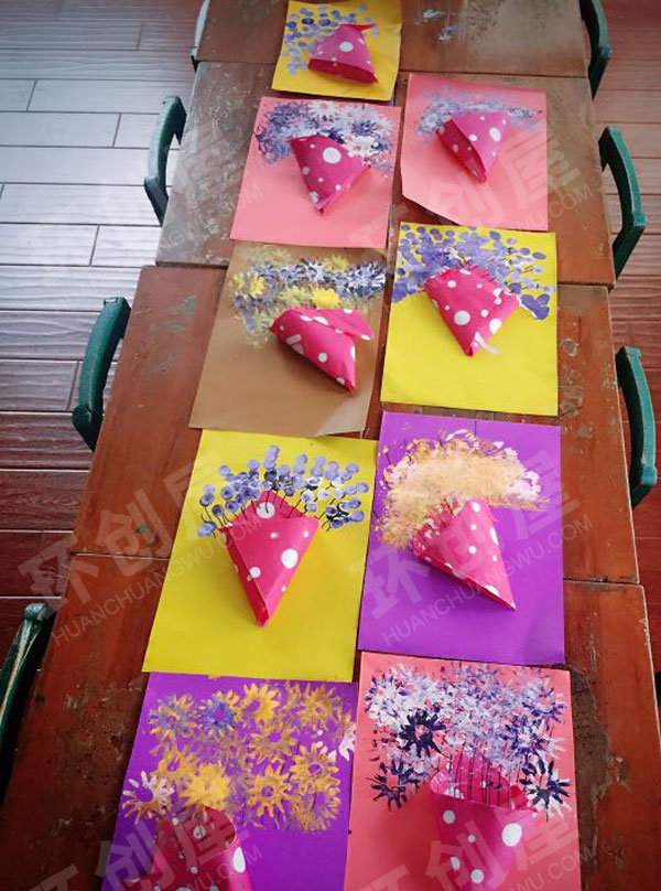 幼儿园教师节的礼物作品展示图片