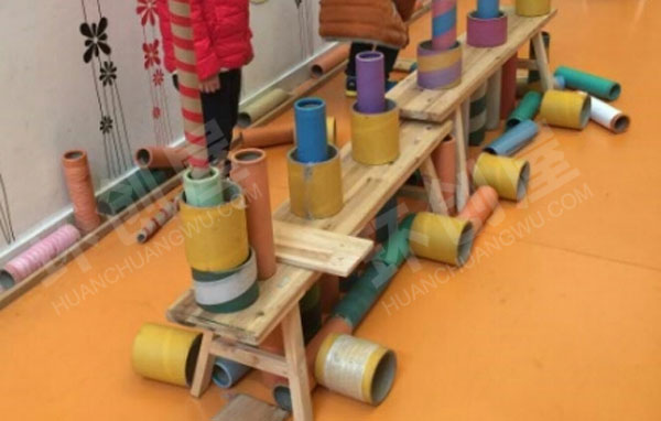 幼儿园纸管建构图片