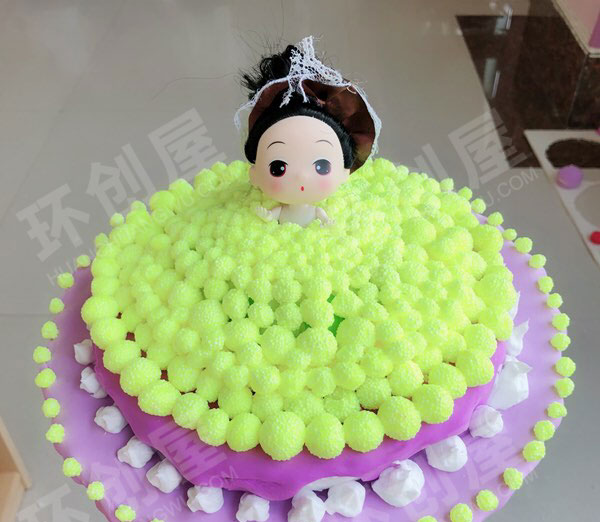 幼儿园角色游戏彩泥作品蛋糕房图片