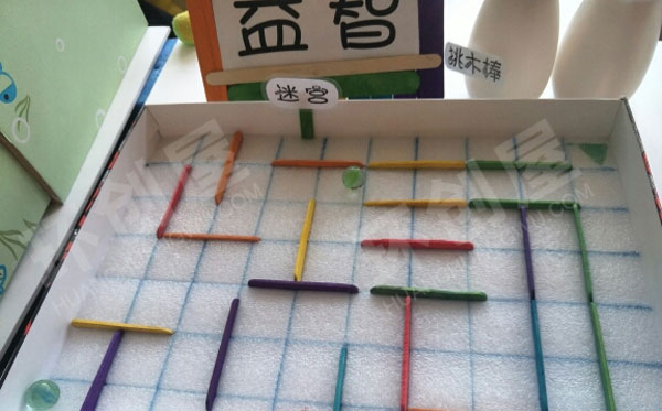 幼儿园益智区自制教玩具废物利用图片