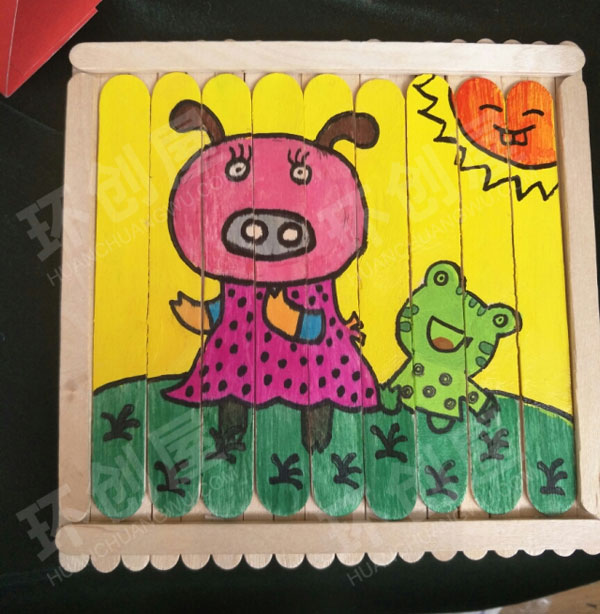 幼儿园益智区自制教玩具废物利用图片