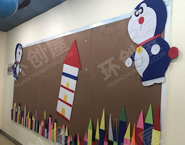 幼儿园主题墙叮当猫风格图片