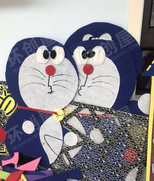 幼儿园主题墙叮当猫风格图片