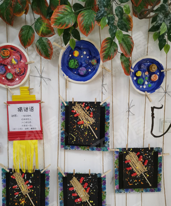 幼儿园主题墙彩绘作品墙图片