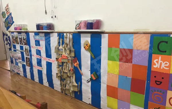 幼儿园墙面布置地中海风格图片