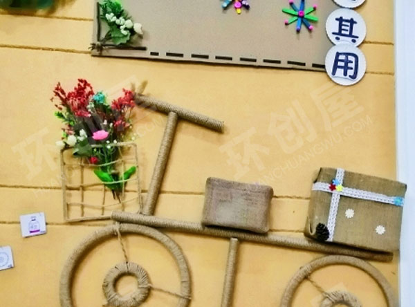 幼儿园墙面布置地球小卫士环创图片