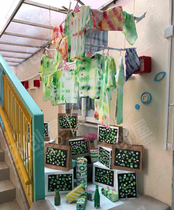 幼儿园水墨筑梦童心吊饰图片