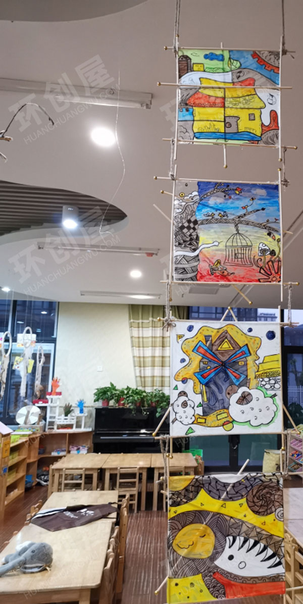 幼儿园美工区创意挂饰图片
