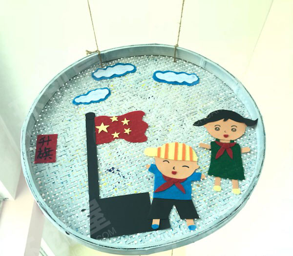 幼儿园走廊海绵纸吊饰我上小学啦图片