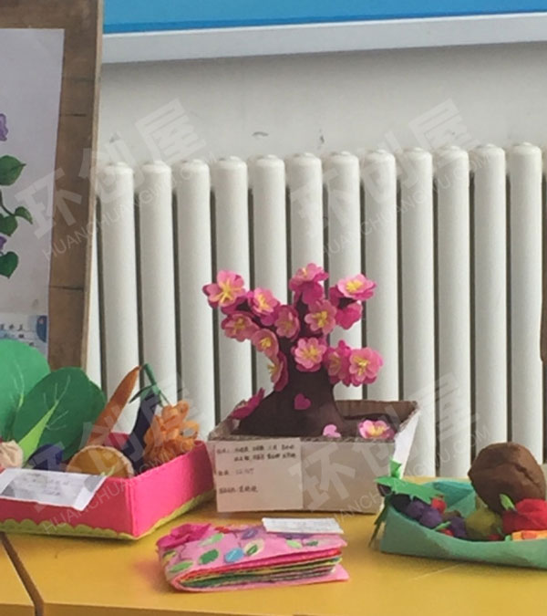幼儿园大厅走廊衍纸卡纸美术优秀作品图片