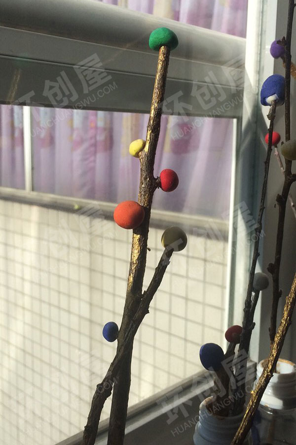 幼儿园简单又有效果的窗台作品展示图片