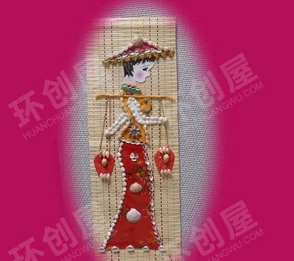 幼儿园非常好看的贝壳贴画作品展示图片