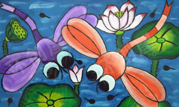 幼儿园各种风格绘画成长手工作品展示图片