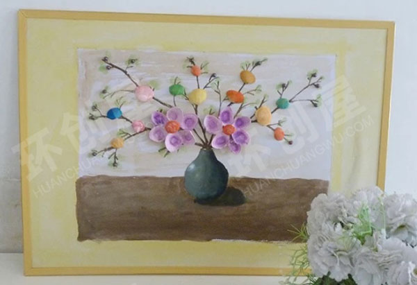 幼儿园非常好看的贝壳贴画作品展示图片