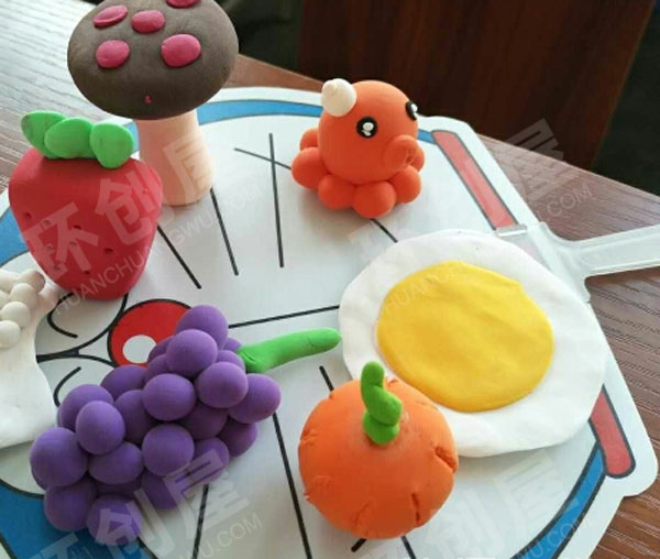 幼儿园作品展示超轻黏土作品图片
