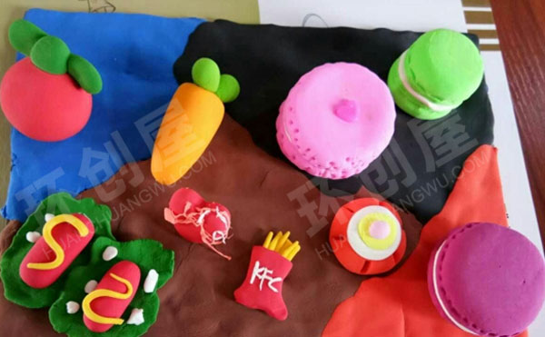幼儿园作品展示超轻黏土作品图片
