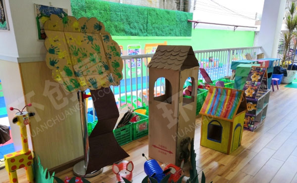 幼儿园户外环创各种大型手工作品图片