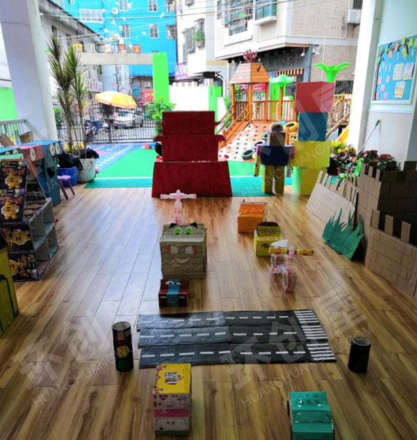 幼儿园户外环创各种大型手工作品图片
