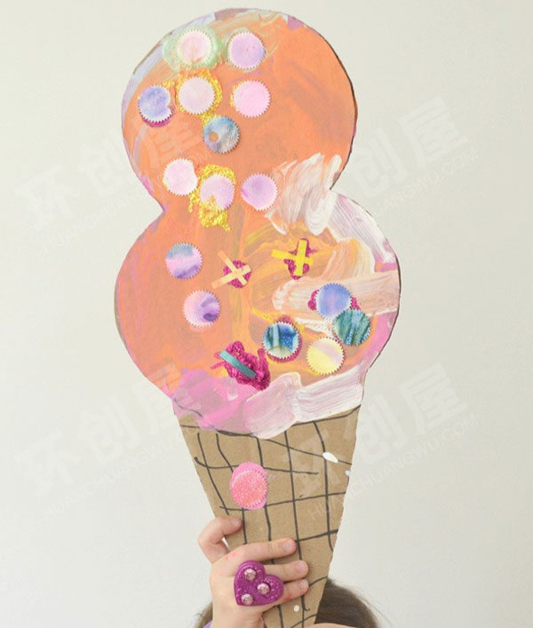 幼儿园夏天主题美工区冰激凌图片