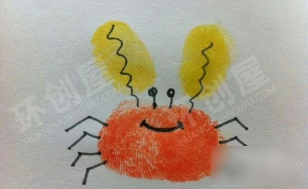幼儿园美工区手指画图片