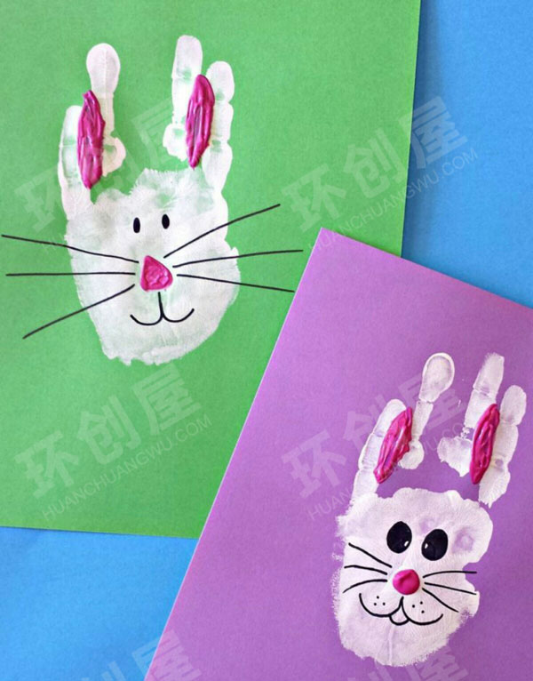 幼儿园美工区手指画图片