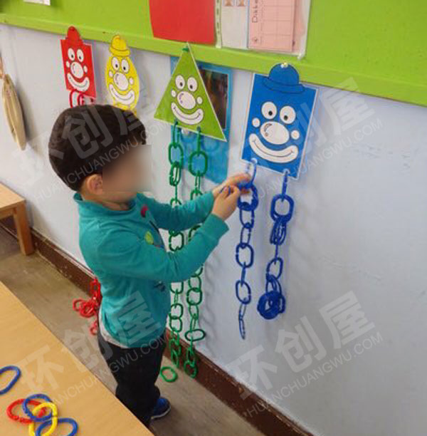 幼儿园益智区扣环玩具图片