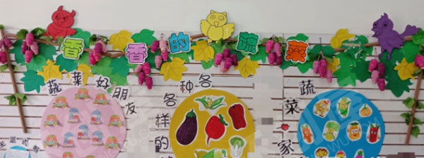 幼儿园香香的蔬菜主题墙图片