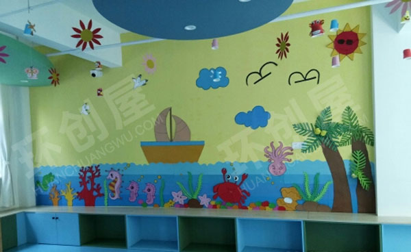 幼儿园大海海底世界主题墙图片