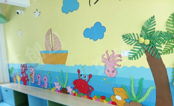 幼儿园大海海底世界主题墙图片