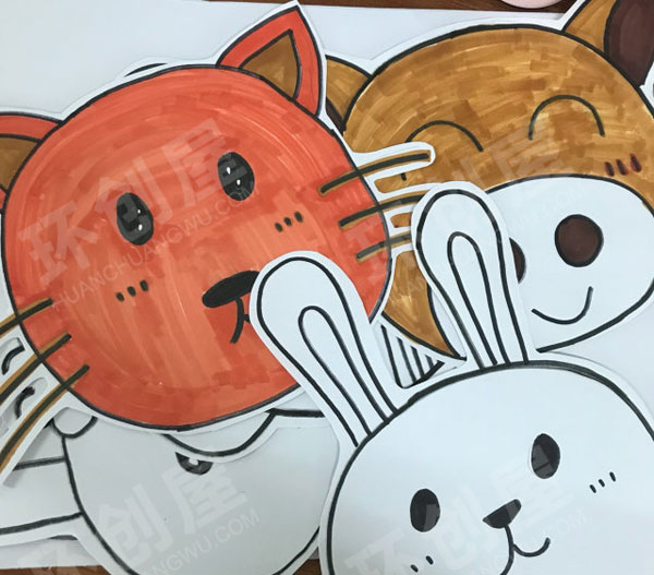 幼儿园动物卡通头饰挂饰图片